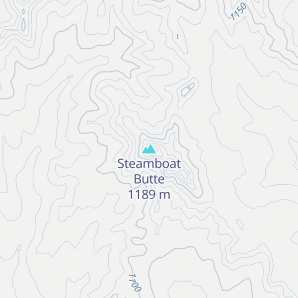 Map of Steamboat Butte