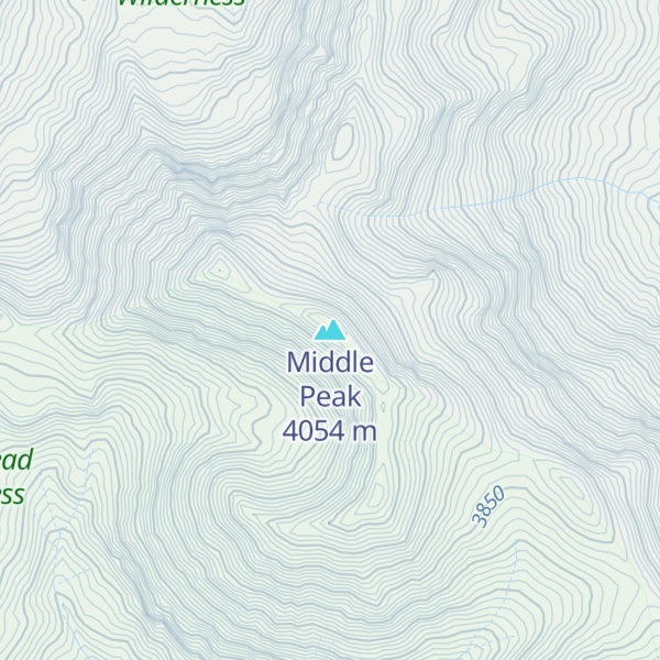 Map of Middle Peak