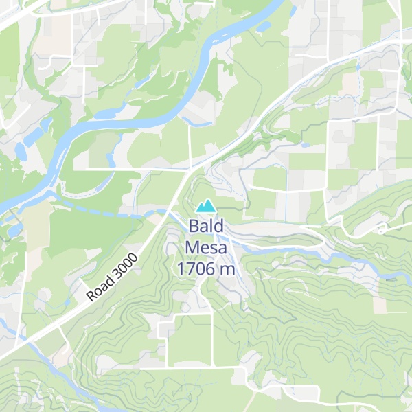 Map of Bald Mesa