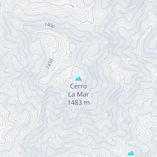 Map of Cerro La Mar