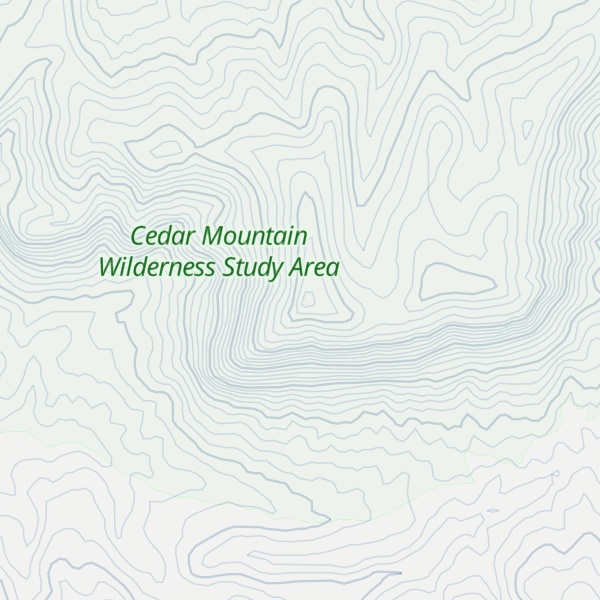Map of Cedar Mountain