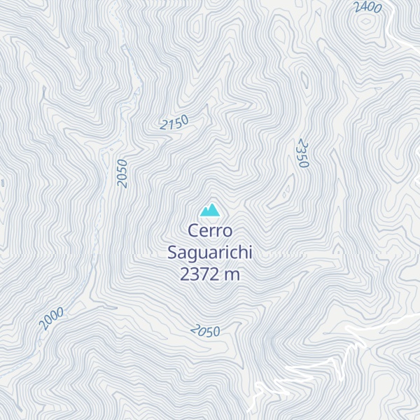 Map of Cerro Saguarichi