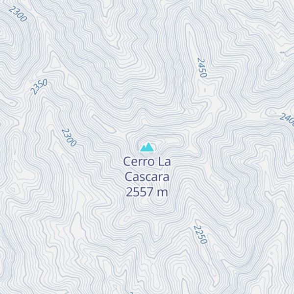 Map of Cerro La Cascara