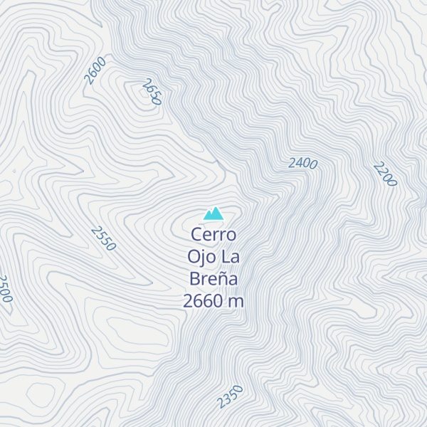 Map of Cerro Ojo La Breña