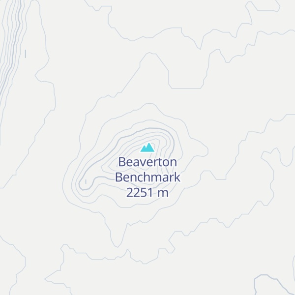 Map of Beaverton Benchmark