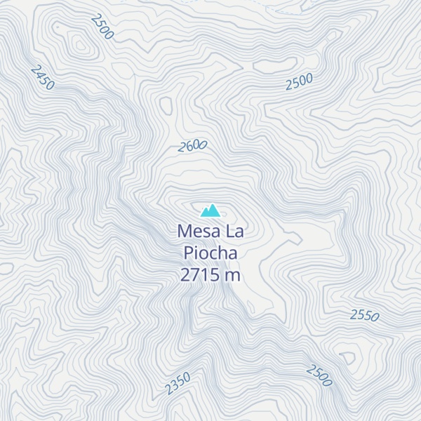 Map of Mesa La Piocha