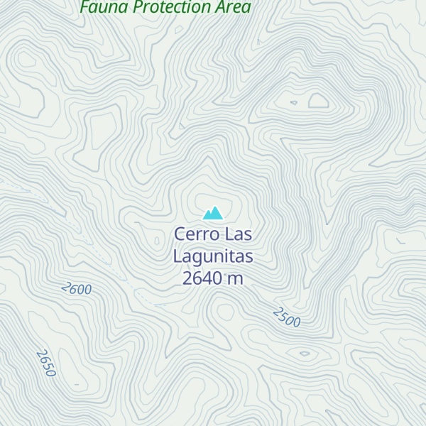 Map of Cerro Las Lagunitas