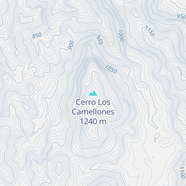 Map of Cerro Los Camellones