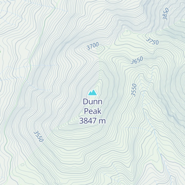 Map of Dunn Peak