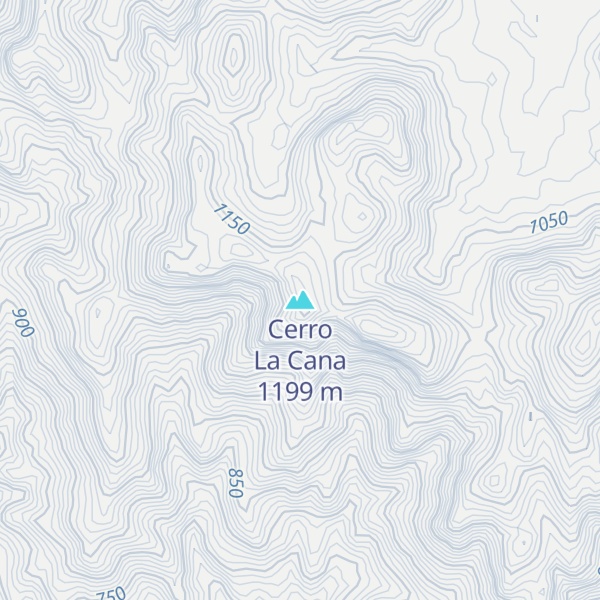 Map of Cerro La Cana