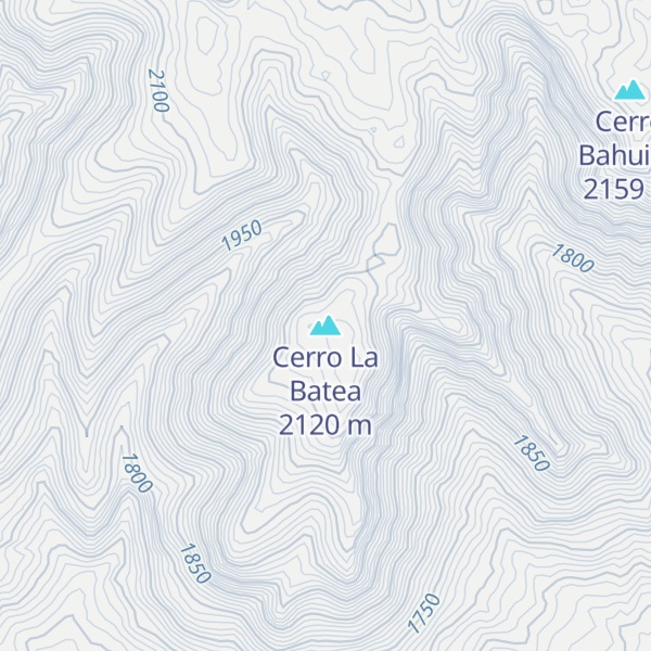 Map of Cerro La Batea