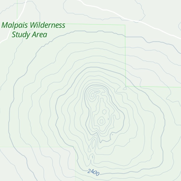 Map of Cerro Rendija