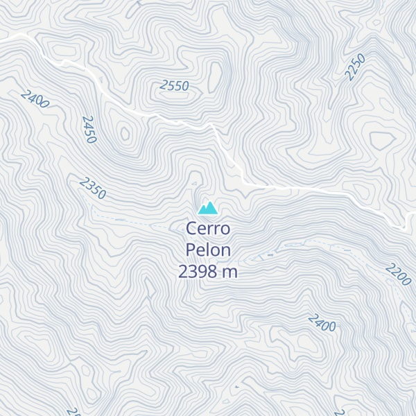 Map of Cerro Pelon