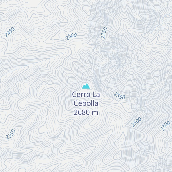 Map of Cerro La Cebolla