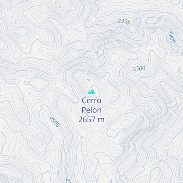 Map of Cerro Pelon