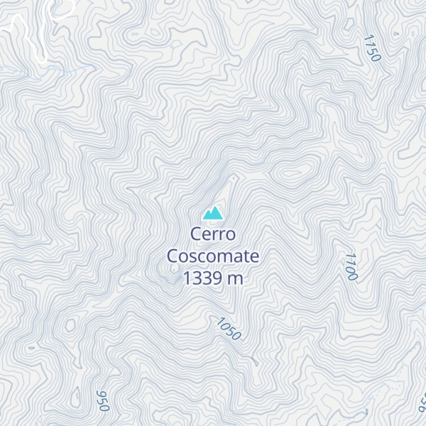Map of Cerro Coscomate