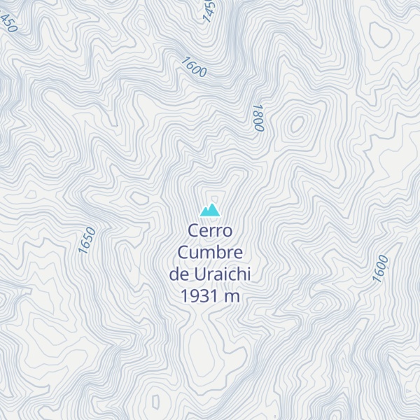 Map of Cerro Cumbre de Uraichi
