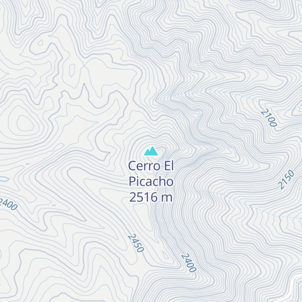 Map of Cerro El Picacho