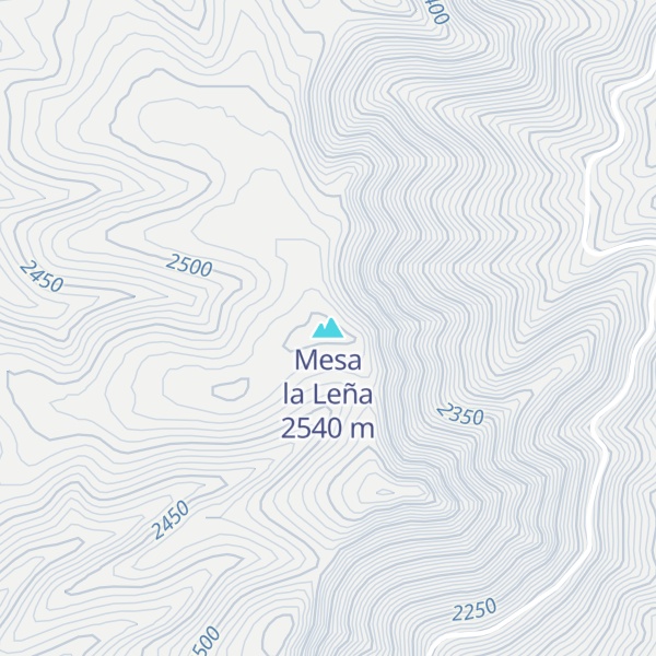 Map of Mesa la Leña