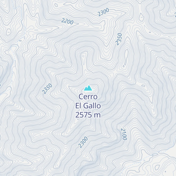 Map of Cerro El Gallo