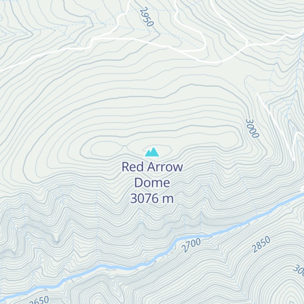 Map of Red Arrow Dome
