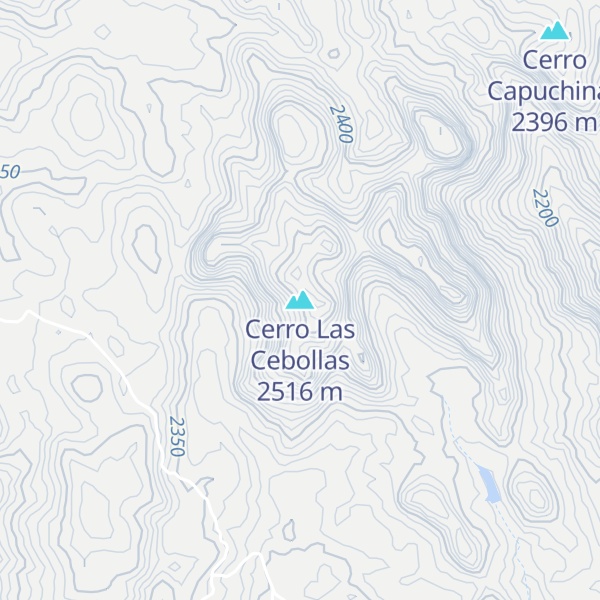 Map of Cerro Las Cebollas