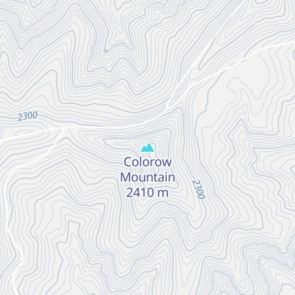 Map of Colorow Mountain