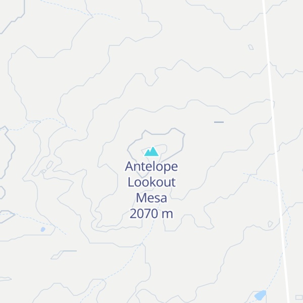 Map of Antelope Lookout Mesa