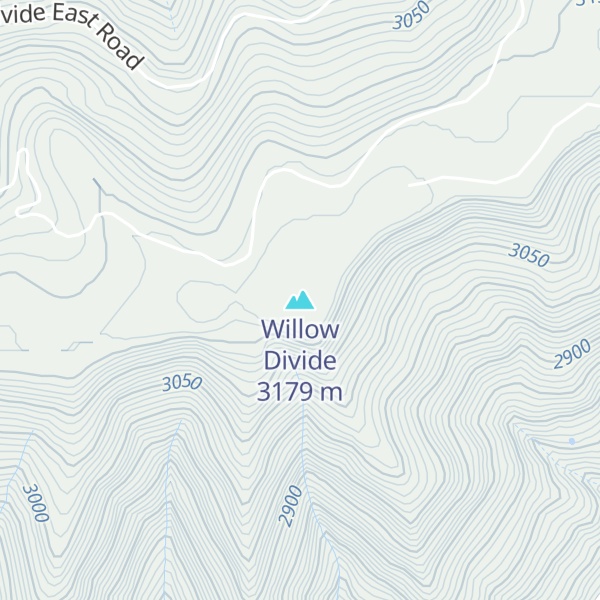 Map of Willow Divide