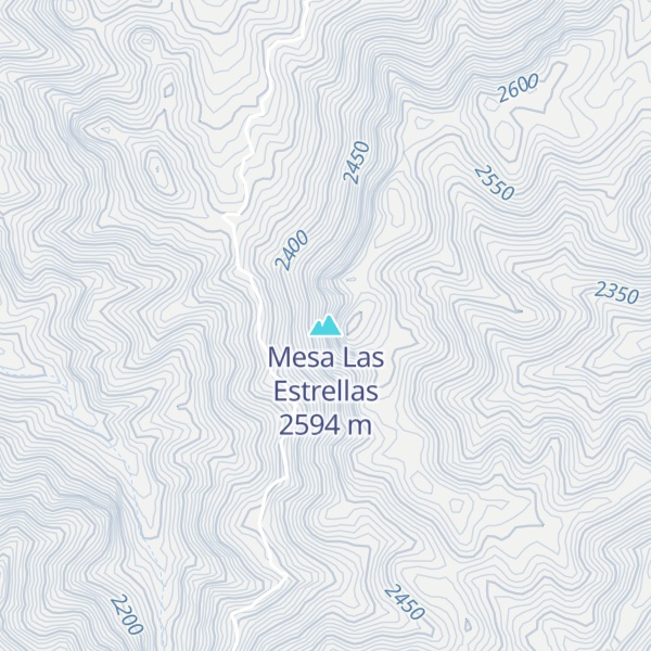 Map of Mesa Las Estrellas
