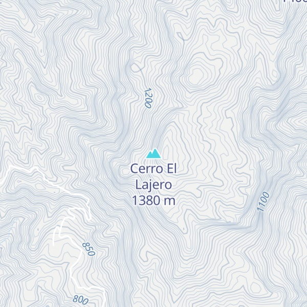 Map of Cerro El Lajero