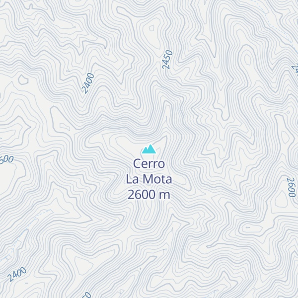 Map of Cerro La Mota