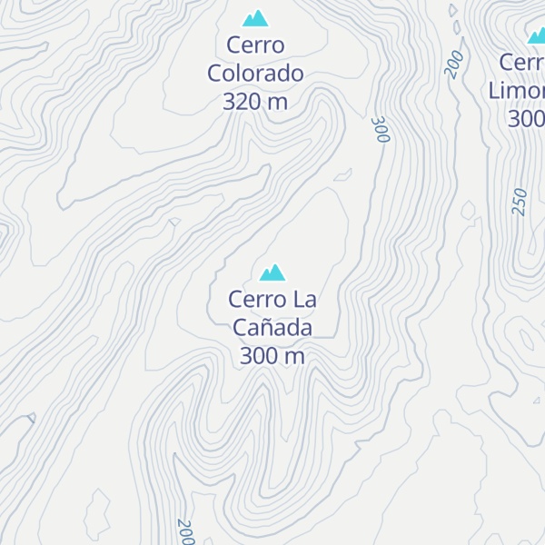 Map of Cerro La Cañada