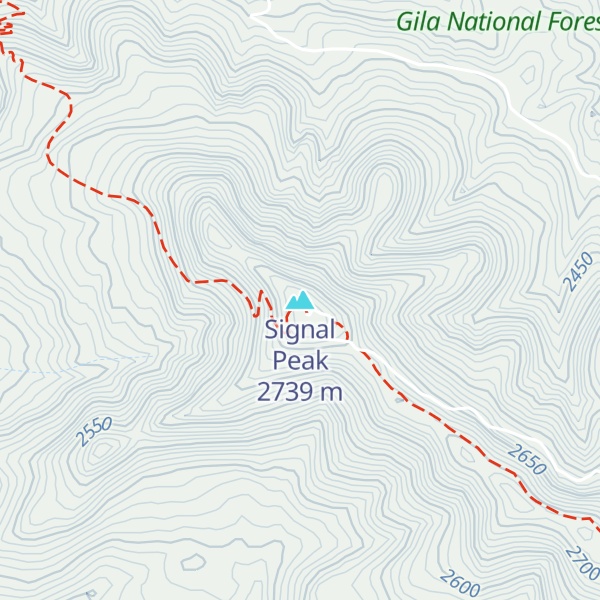 Map of Signal Peak
