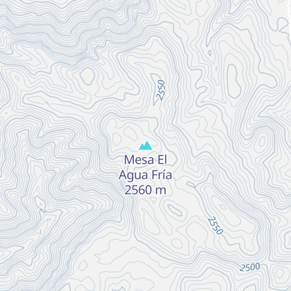 Map of Mesa El Agua Fría