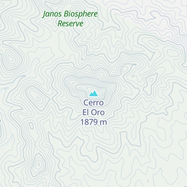 Map of Cerro El Oro