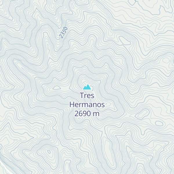 Map of Tres Hermanos
