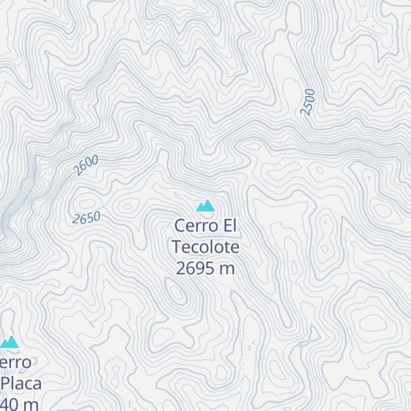 Map of Cerro El Tecolote