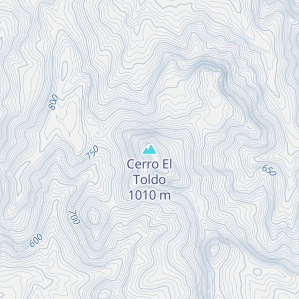 Map of Cerro El Toldo