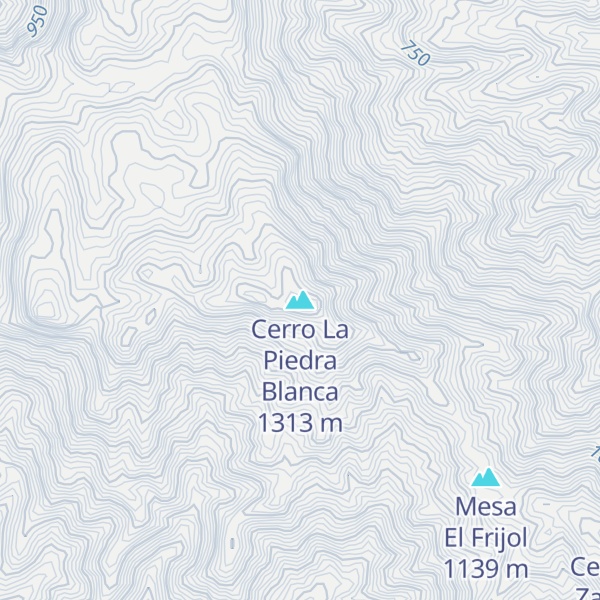 Map of Cerro La Piedra Blanca
