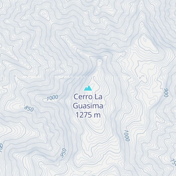 Map of Cerro La Guasima