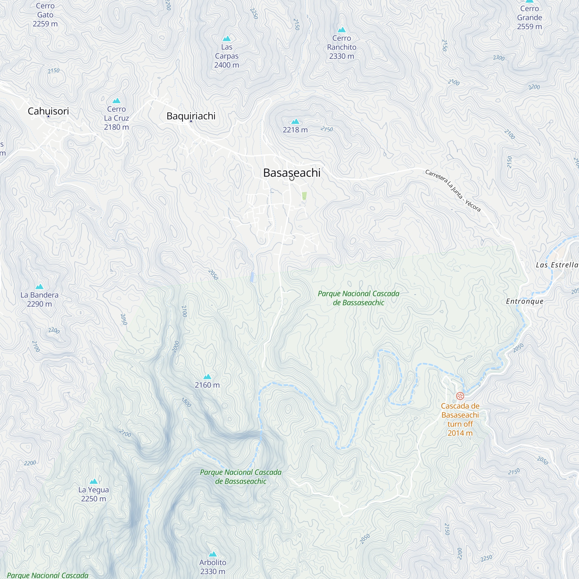 Cabañas Rincon map