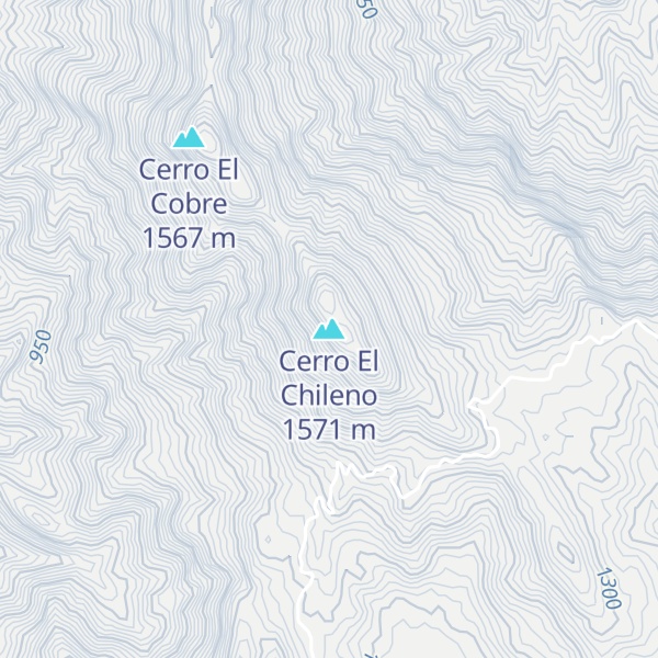 Map of Cerro El Chileno