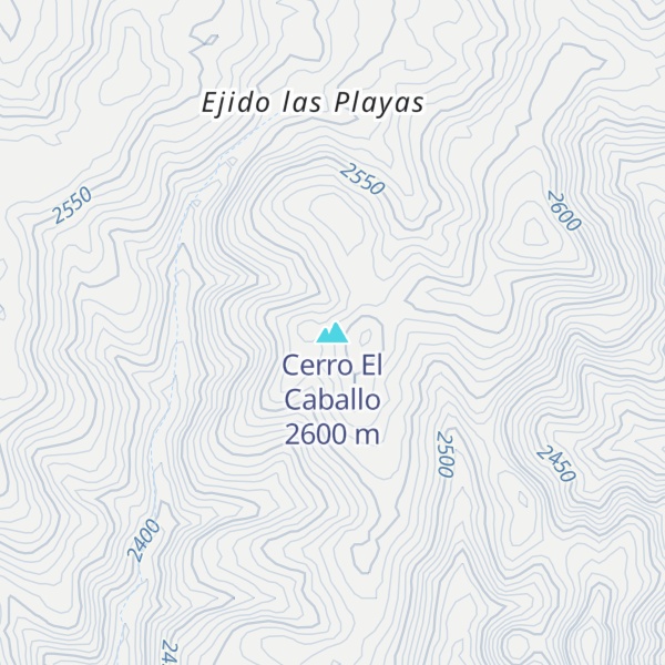 Map of Cerro El Caballo