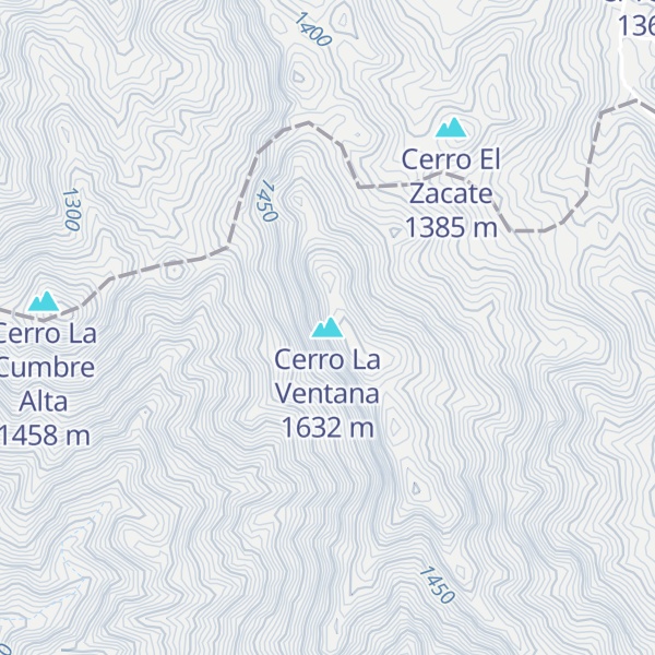 Map of Cerro La Ventana