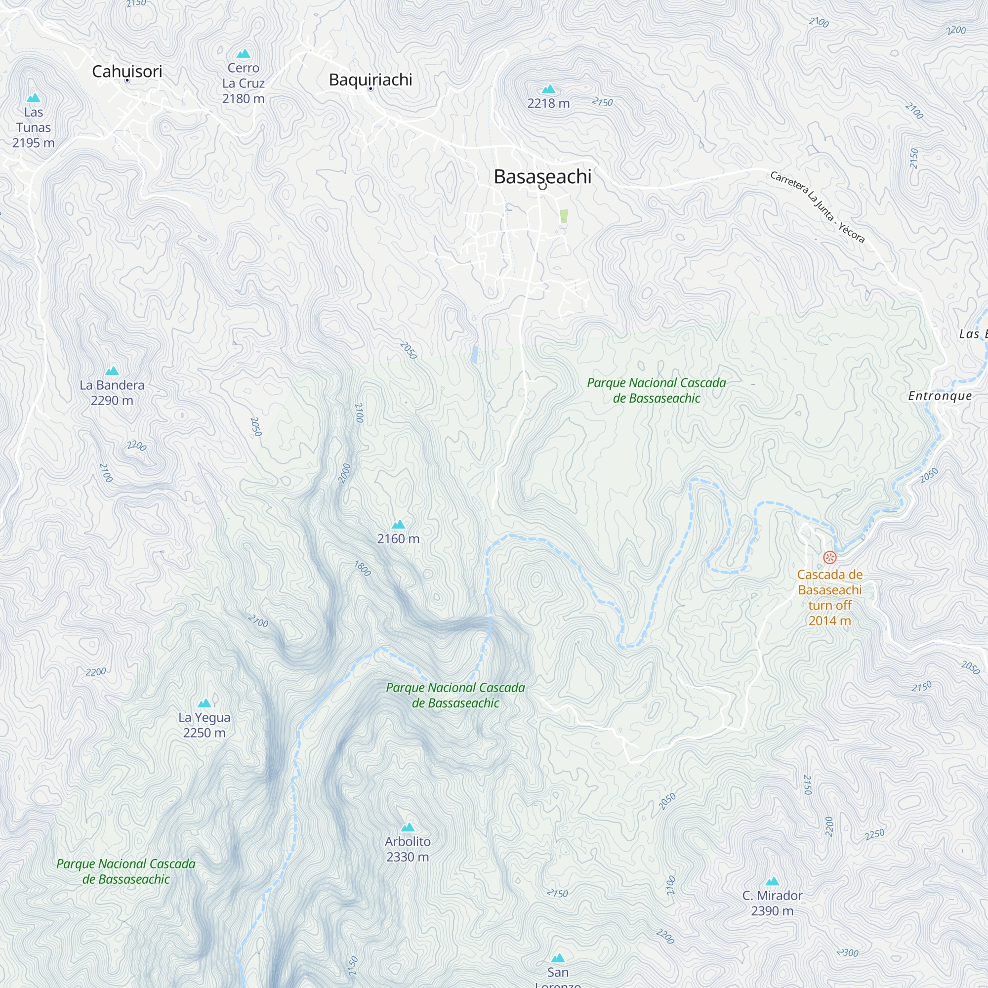 Cabañas los Pinos map
