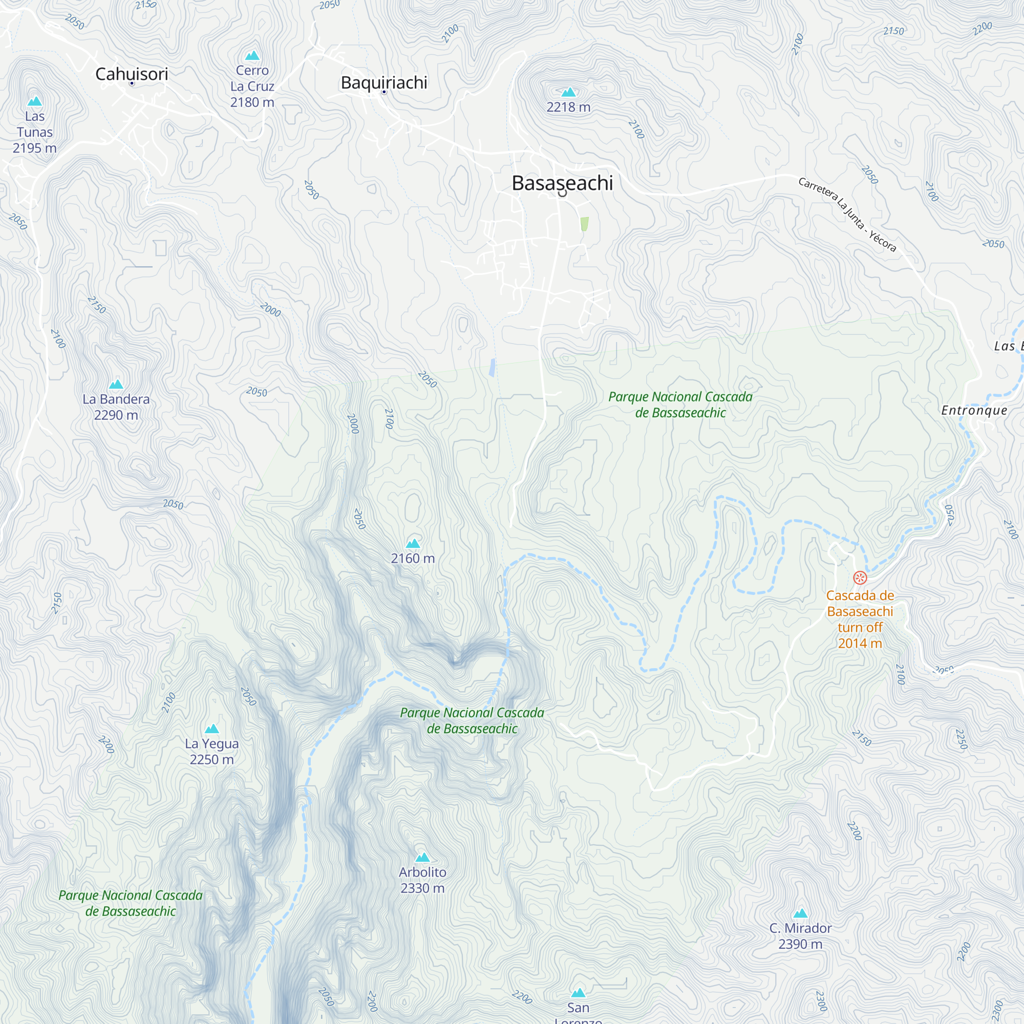 Cabañas los Pinos map