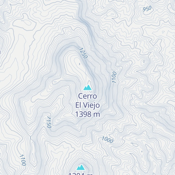 Map of Cerro El Viejo