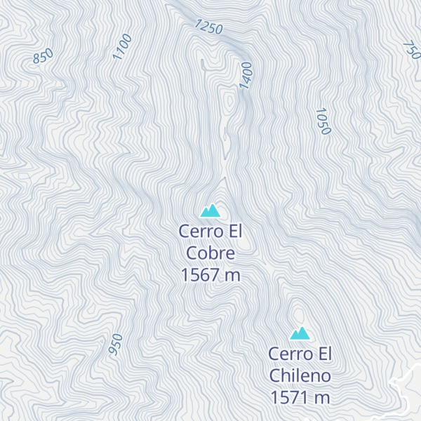Map of Cerro El Cobre