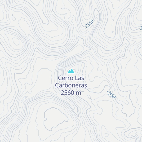 Map of Cerro Las Carboneras